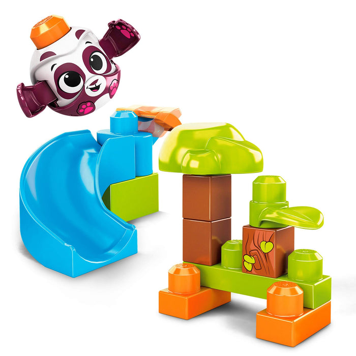 Mega, Mega Bloks Klocki A Kuku Zjeżdżalnia + Panda GKX68
