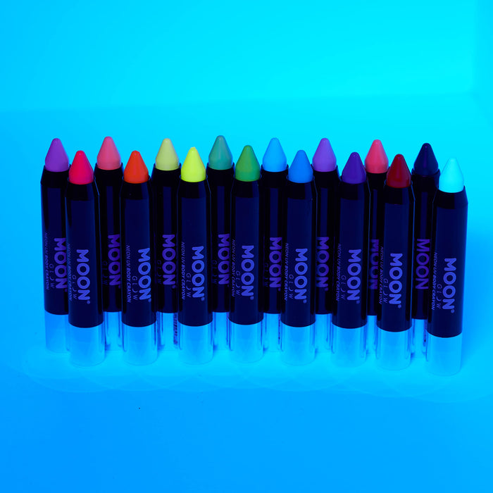 (Pastel Green) - Moon Glow - Neon UV Paint Stick Body Crayon for the Face & Body - Pastel Green