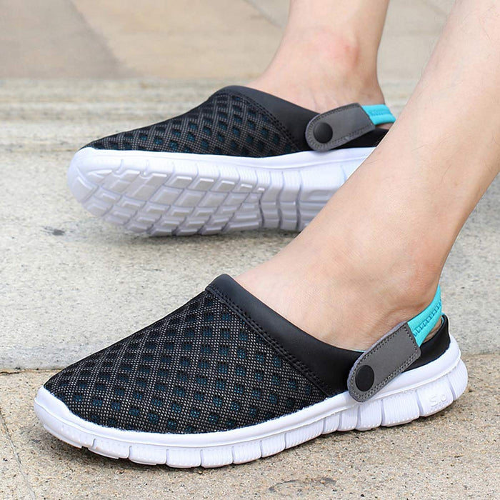 Unisex Clogs Kapcie Muffin dół Codzienne Drag Pantofle Lato Beach Buty Sandały dla kobiet i mężczyzn, niebieski, 40 EU