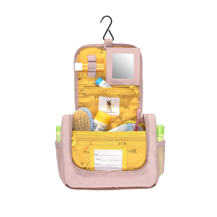 LÄSSIG Kosmetyczka dziecięca worek na pranie, kosmetyczka do zawieszenia, 20 cm, mini torba do prania, Adventure Tipi, jeden rozmiar
