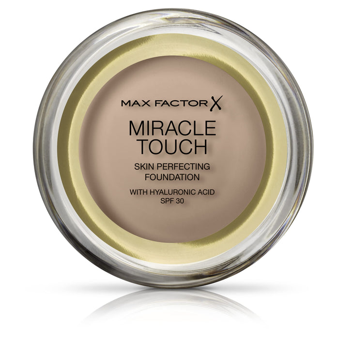 Max Factor Miracle Touch Foundation Natural 70 – podkład, który zmienia konsystencję ze stałej na płynną – dla uzyskania absolutnie równomiernego kolorytu cery – 1 x 12 ml