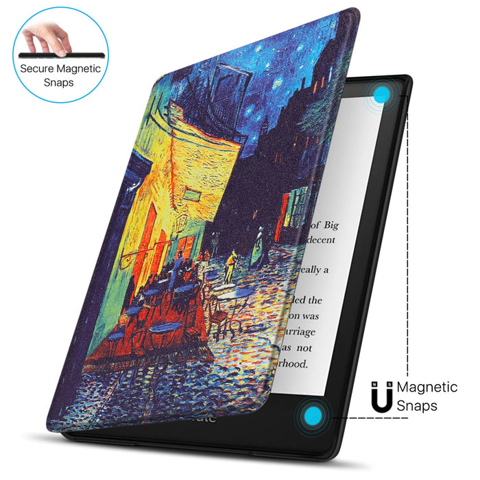 TNP etui ochronne do Kindle Paperwhite 2021 6,8 cala 11 generacji/Kindle Paperwhite 2021 Signature Edition, etui i etui do czytania Kindle Paperwhite, kolor nocnej kawy