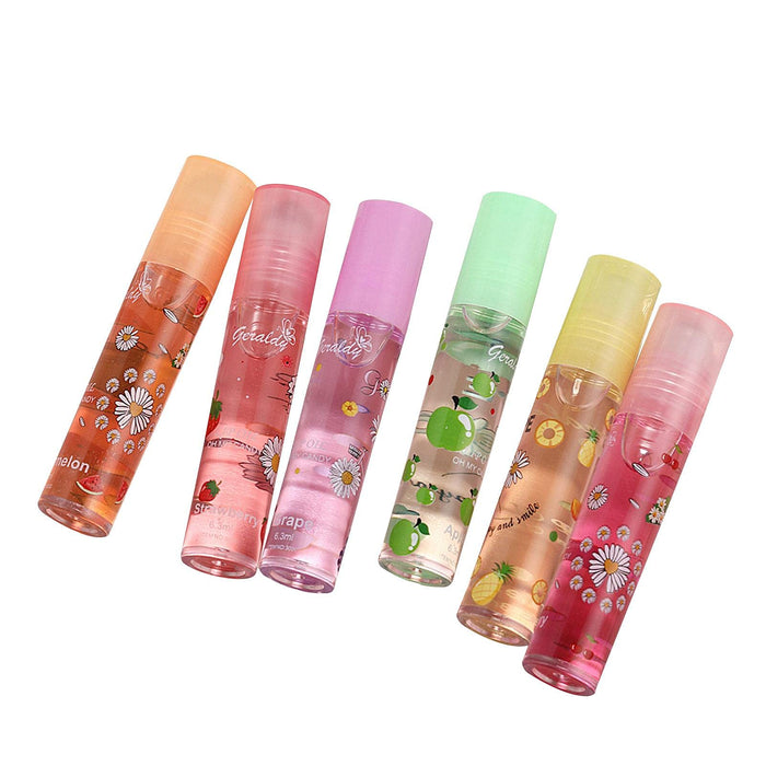 Lip Balm Lipstick - Nawilżający Przezroczysty Bezbarwny Balsam Do Ust | Świeża Glazura Do Ust Flower Daisy Fruit | Długotrwałe Usta Nawilżona Pielęgnacja Ust Pomadka W Płynie Z Olejkiem Do Ust