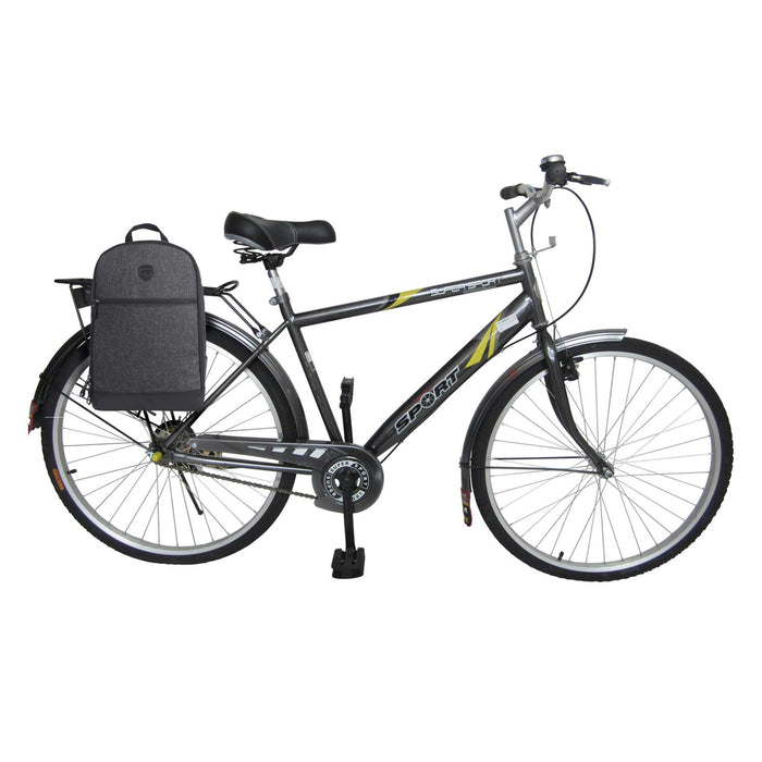 TOURBON Nylonowy klips na sakwy rowerowe plecak rowerowy torba na laptopa - czarny