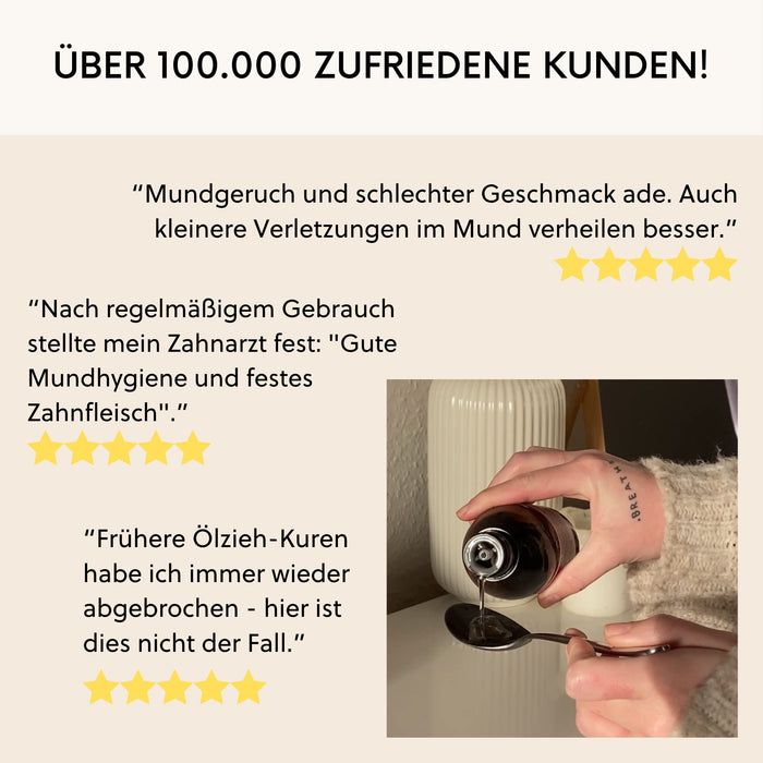 ELIXR Harmony Mundziehöl 200 ml z programu Die Höhle der Löwen I inze krauseminze grejpfrutowe I certyfikowane kosmetyki naturalne I olejek do zębów, przeciąganie oleju, płukanie ust