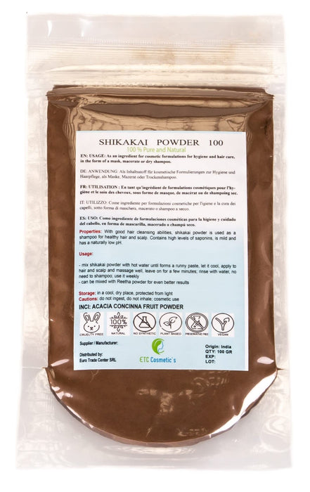 Shakai Pulower – 100/200/300 g – dobra zdolność do czyszczenia włosów | nadaje się do wszystkich rodzajów włosów i skóry tłustej, problematycznej | 100% czyste i naturalne (100 g)