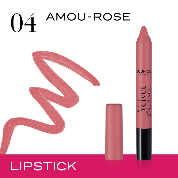 Bourjois Velvet The Pencil konturówka i szminka 2w1 nr 004 - Amou-rose