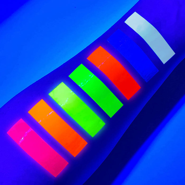 7 x 10 ml farby do malowania ciała UV, czarne światło, fluorescencyjne, do malowania ciała, neonowe, świecące kolory