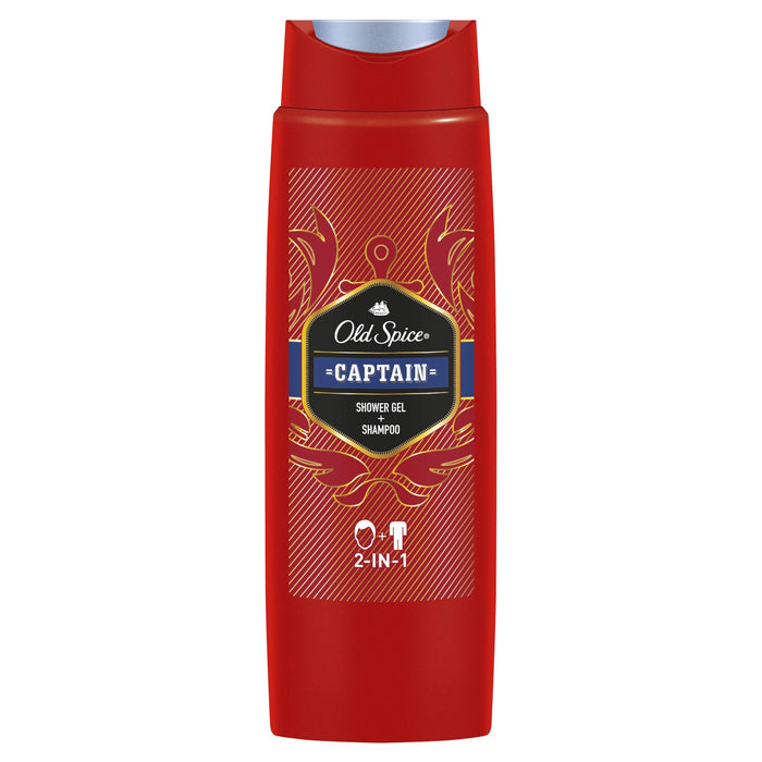 Old Spice Captain Żel pod Prysznic i Szampon dla Mężczyzn - 400 ml