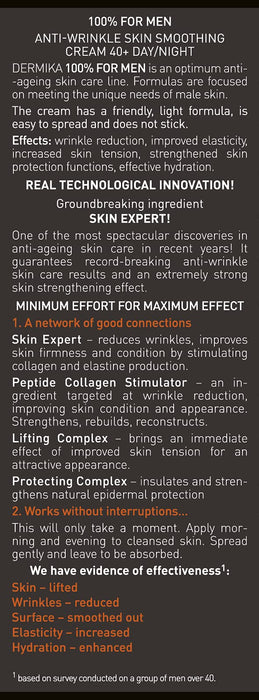 DERMIKA 100% FOR MEN Krem wygładzający 40+ 50ml