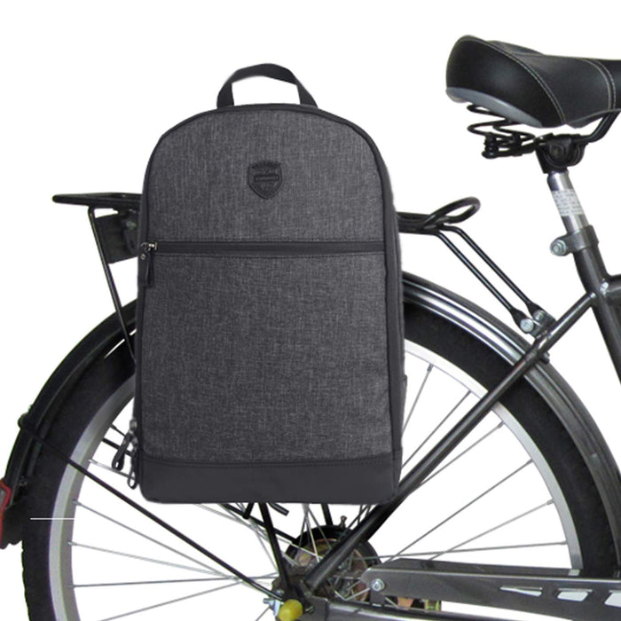 TOURBON Nylonowy klips na sakwy rowerowe plecak rowerowy torba na laptopa - czarny