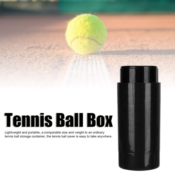 Napinacz do piłek tenisowych, pojemnik do przechowywania piłek tenisowych Pojemnik na konserwację utrzymujący ciśnienie Akcesoria sportowe Utrzymuje świeżość piłek (opakowanie 1 szt.)(黑色)