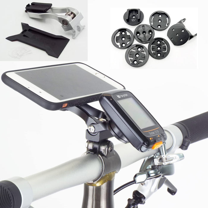 Uchwyt na telefon + komputer do BROMPTON srebrny