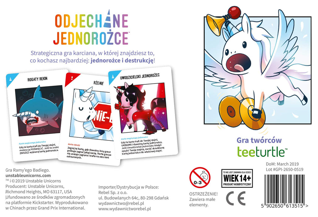 Gra planszowa Odjechane Jednorożce