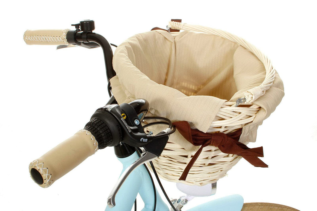 Goetze Mood Alu Damski Rower Miejski, Lekka Damka, 7 Biegów Shimano, Koła 28 Cali, Oświetlenie LED, Kosz Wiklinowy z kolorowym wkładem Gratis!