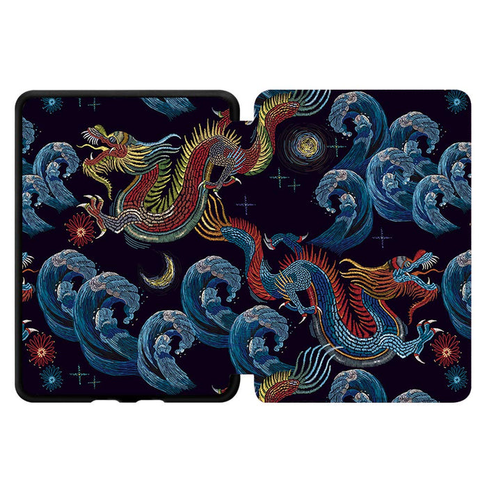 Huasiru Painting Case for All-New Kindle (10th Gen - 2019 Release only—Will not fit Kindle Paperwhite or Kindle Oasis), Black Dragon