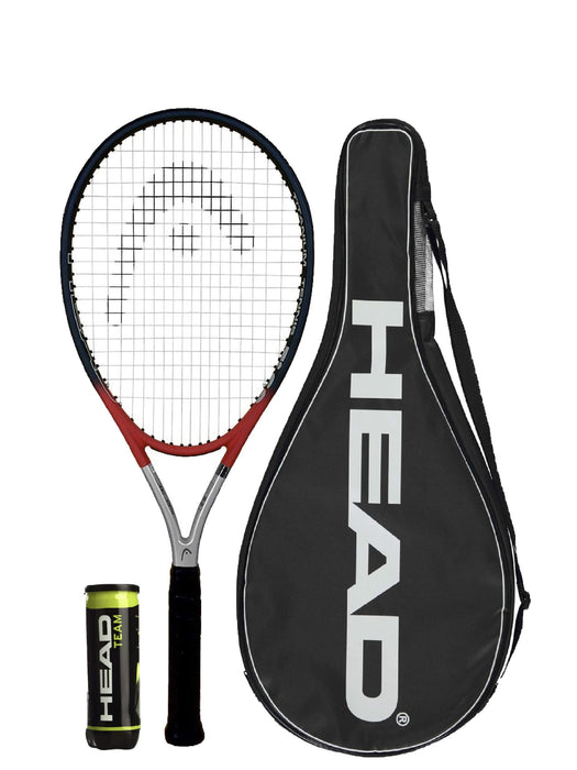 HEAD Ti S2 tytanowa rakieta tenisowa z pokrowcem i 3 piłkami tenisowymi drużyny – (dostępny uchwyt od L1 do L5)