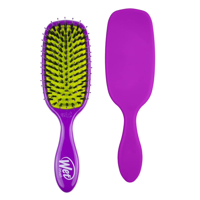 WetBrush Shine Enhancer szczotka do włosów naturalne włosie dzika przyjazne dla środowiska fioletowe