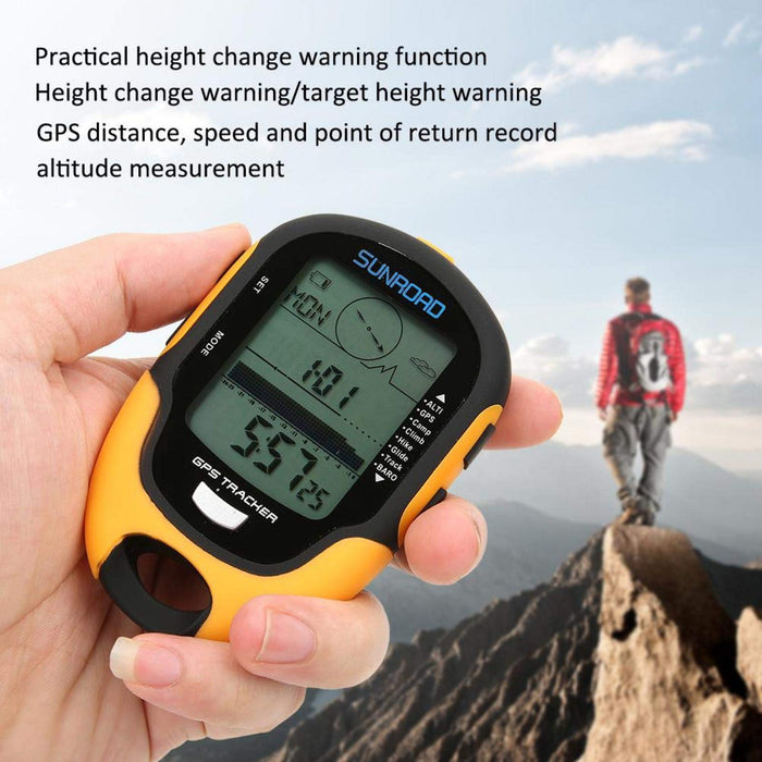 Fournyaa Elektroniczny wysokościomierz GPS, lekka wysokość docelowa ustawienia gps wysokościomierz kompas, zwiększenie wzrostu / straty na kemping na świeżym powietrzu