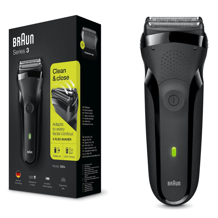 Braun Series 3 300s Golarka Elektryczna, Czarny, 2-Biegunowa, 260 G