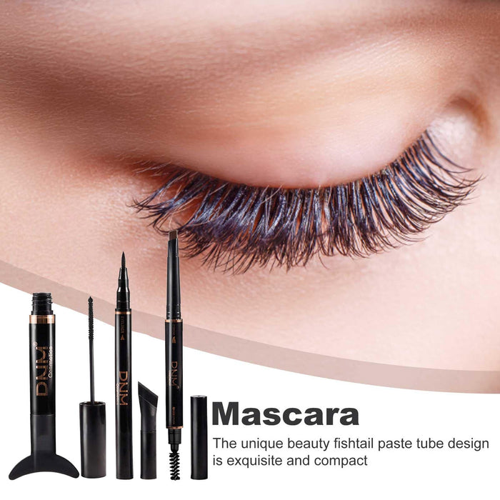 Waterproof Mascara Black Volume and Length - Eye Makeup Set Create Natural-Looking,Natural Mascara Lengthening Thickening Long Lasting, Professional Eye-Makeup Set Mermaid Tail Design Mascara Kakafa