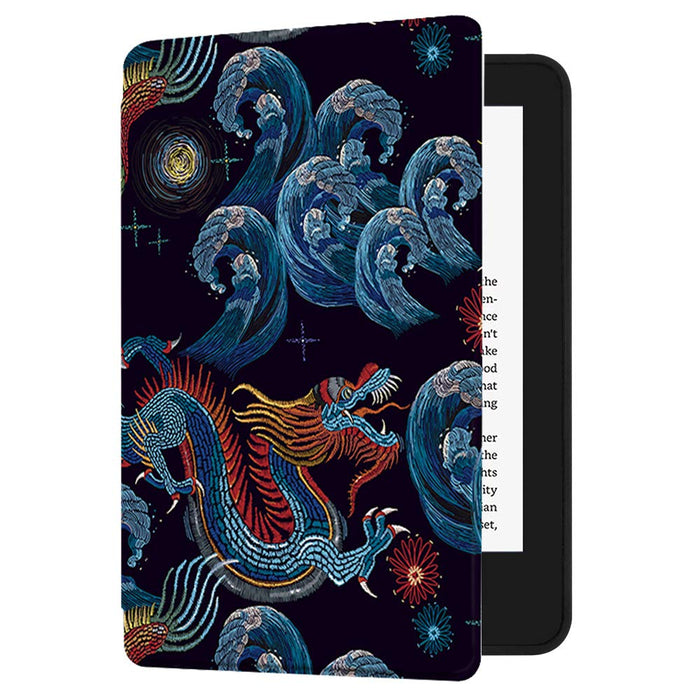 Huasiru Painting Case for All-New Kindle (10th Gen - 2019 Release only—Will not fit Kindle Paperwhite or Kindle Oasis), Black Dragon