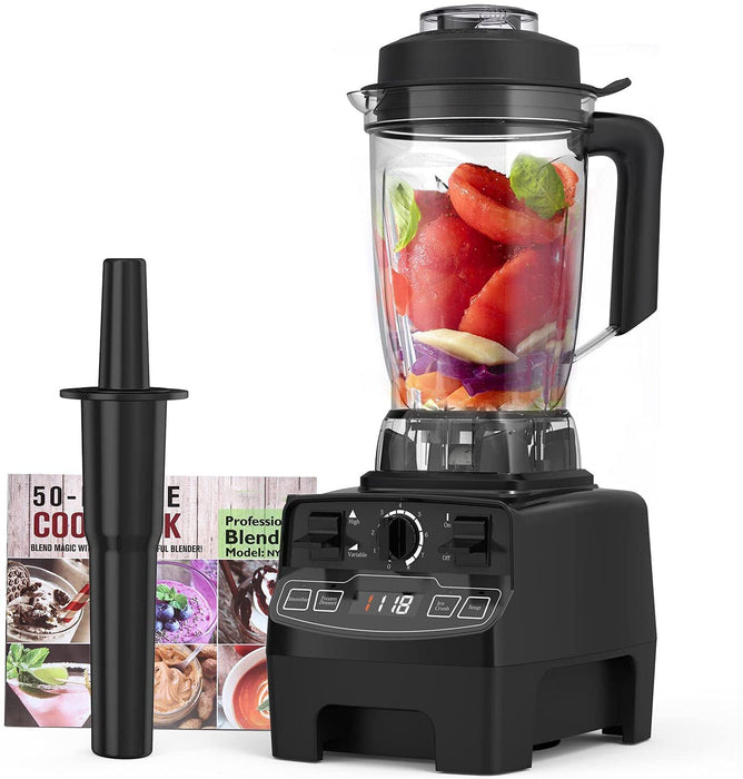 Mikser Blender o Mocy 2000 W, Wysokowydajny Blender, Mikser Stojący do Smoothie, Lodów, Deserów, zup, 33.000 obr/min, Pojemnik 2L Tritan bez BPA, 4 Wstępnie Ustawione Programy, 8 Prędkości, Stal Nierdzewna