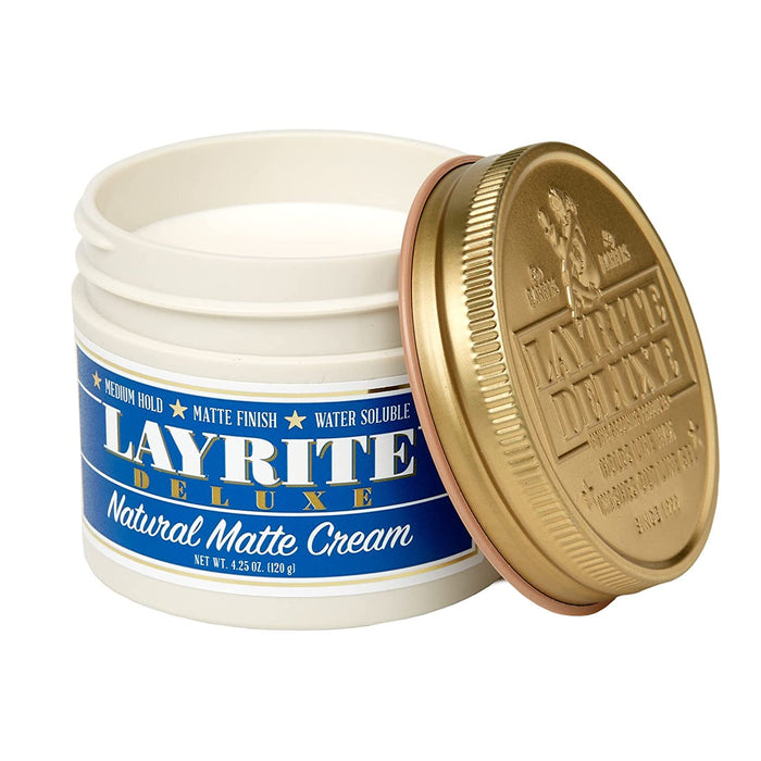 Layrite Natural Matte Creme 120 g | średnia przyczepność | rozpuszczalny w wodzie | matowe wykończenie