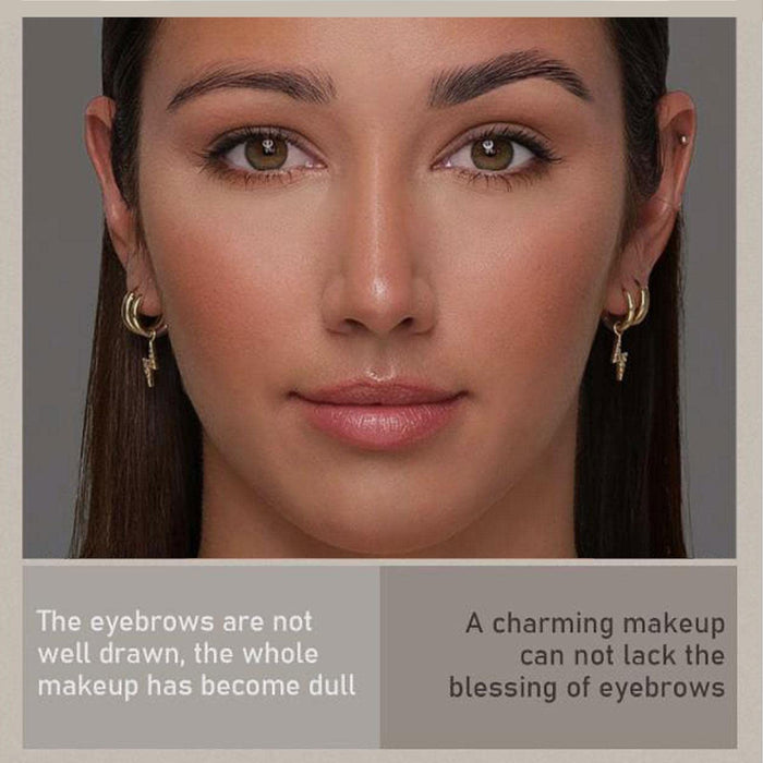 Krem do stylizacji brwi z podwójną końcówką,Mleczny żel do brwi - Podwójnie zakończony trwały balsam do makijażu brwi, wodoodporny i odporny na pot, naturalny stylizacja brwi Beauty Eyebrow Dewu