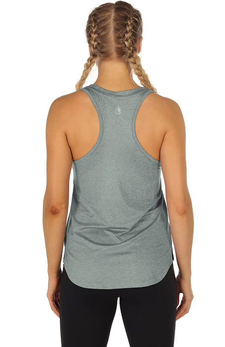 icyzone Damskie tank topy treningowe Racerback - sportowe topy do jogi, do biegania, ćwiczeń, na siłownię (3 sztuki)