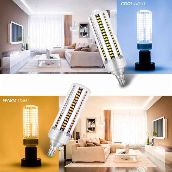 LED LIGHT LIGHT, 25W Household Aluminiowe części, E14 Light Corn Light, E27 Żarówka oszczędzająca energooszczędna,25w,E14 warm white light