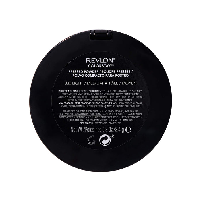 Revlon ColorStay Pressed Powder Light/Medium 830, 1 opakowanie (1 x 8,4 g)