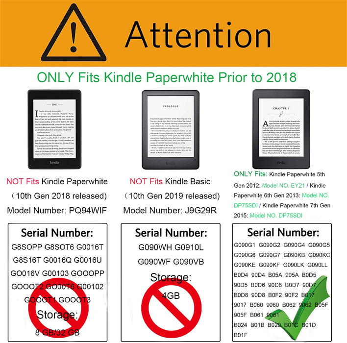 CCOO Etui na Kindle Paperwhite – silikonowa miękka obudowa z TPU – wszystkie nowe inteligentne etui z funkcją automatycznego uśpienia i czuwania dla Kindle Paperwhite 7. / 6. / 5. generacji 2015/2013/2012 wydane