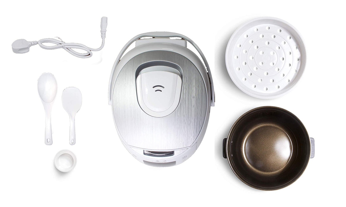 Yum Asia Sakura Rice Cooker z ceramiczną misą i Advanced Fuzzy Logic / 6 funkcji Rice Cook, 6 funkcji Multicook, wyświetlacz LED Motouch (8 filiżanek, 1,5 l) 220-240V EU Power