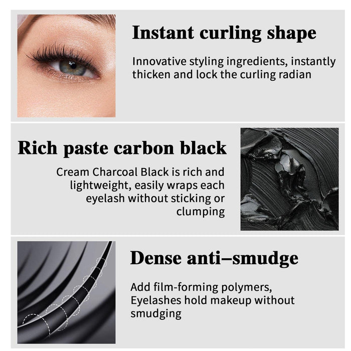 Tusz do rzęs dla kobiet | Tusz do rzęs Sculpted Volume Mascara Curl Mascara - Wodoodporny tusz do rzęs Volume and Length Thrive Eye Cosmetics, Natural Eyelash Mascara Black Pologmase