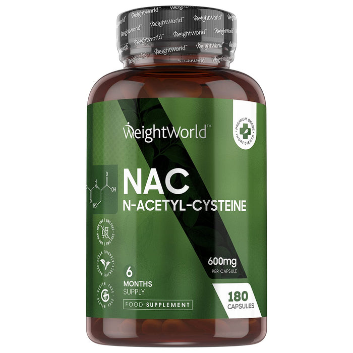 WeightWorld N-Acetyl- Cysteine (NAC) 600mg 180 Capsules