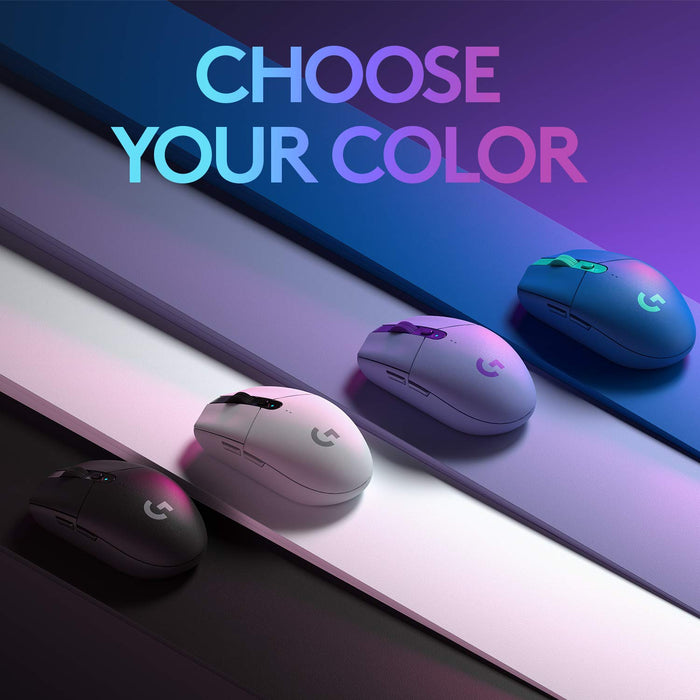 Logitech G305 Lightspeed Wireless Gaming Mouse, Technologia Łączności Bezprzewodowej Lightspeed Nowej Generacji Teraz Dostępna Dla Wszystkich Graczy, Pc/Mac/Chromebook - Biały ,910-005291