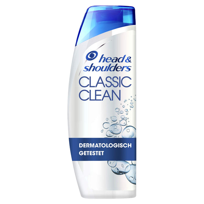 Head & Shoulders Classic Clean szampon przeciwłupieżowy, 500 ml, szampon przeciw łupieżowi, swędzeniu, suchej skórze głowy, do 100% włosów bez łupieżu.