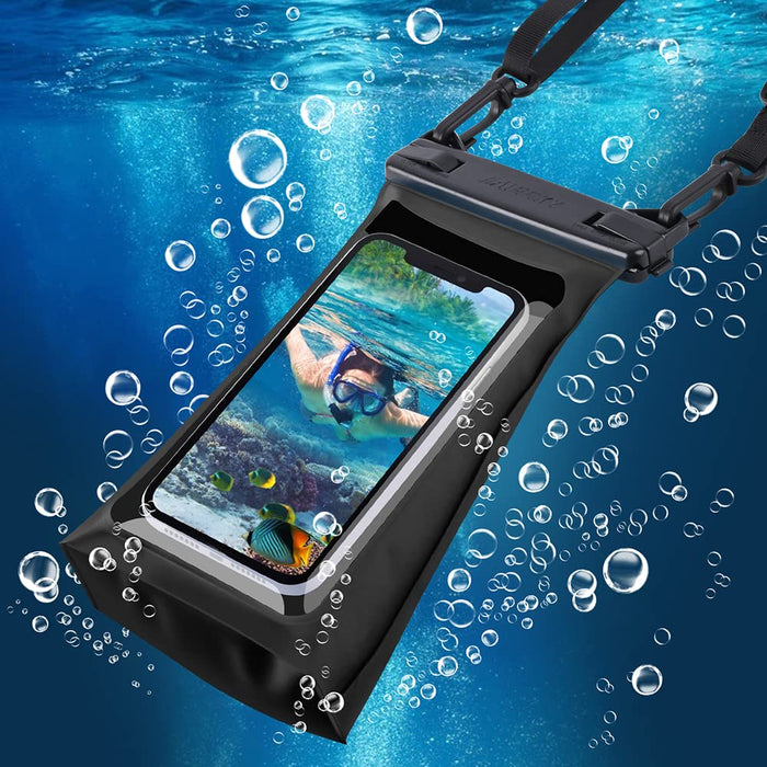 Pływające wodoszczelne etui na telefon komórkowy 6,9 cala [1 sztuka], pływające etui na telefon komórkowy z paskiem do zawieszenia do iPhone 13 Pro Max, Samsung Huawei LG, wodoszczelne etui na telefon komórkowy z ulepszoną konstrukcją blokady