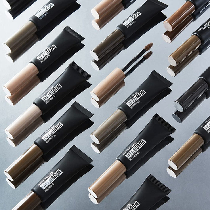 Maybelline New York Tattoo Brow Waterproof Gel żel stylizujący do brwi długotrwały i wodoodporny, 03 Warm Brown, 5 ml