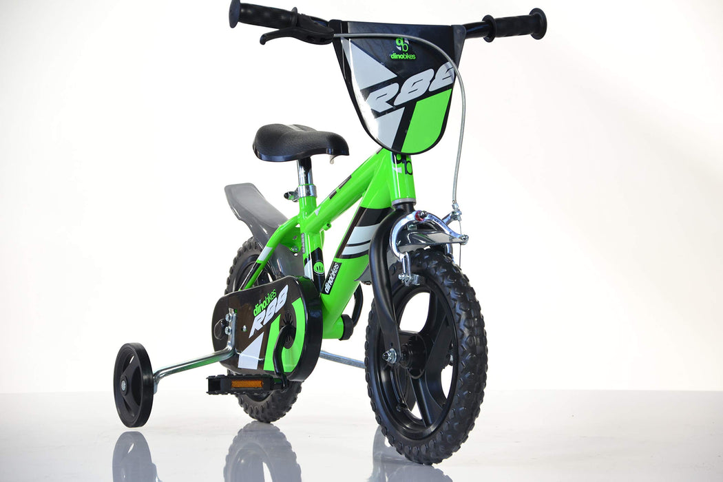 Dino Bikes chłopięcy rower dziecięcy, zielony, 12 cali