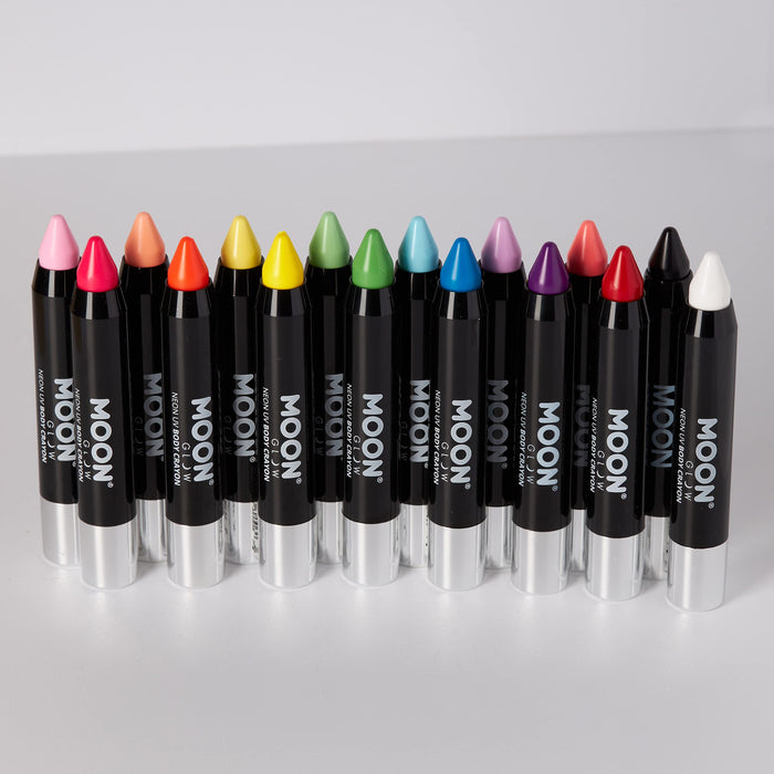 (Pastel Green) - Moon Glow - Neon UV Paint Stick Body Crayon for the Face & Body - Pastel Green
