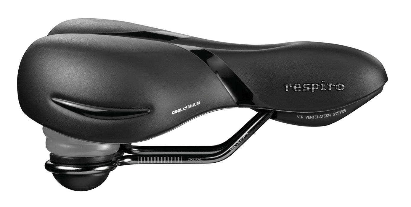 Selle Royal Spa Respiro Soft Relaxed siodełko rowerowe, czarne, L