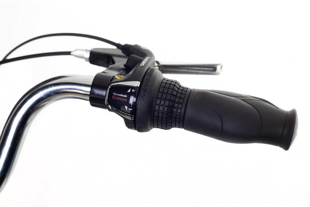 Amigo Styl – rowery miejskie dla mężczyzn – rower męski 28 cali – nadaje się dla dzieci od 180 – 185 cm – 6-biegowa przerzutka Shimano – rower miejski z hamulcem ręcznym, oświetleniem i stojakiem na rower – czarny/szary