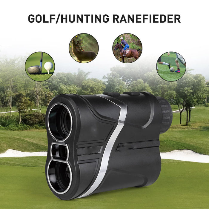 Dalmierz golfowy, profesjonalna dokładność dalmierza 500/600 jardów z alarmem wibracyjnym, ręczny przyrząd pomiarowy na zewnątrz z powiększeniem 6x i ekranem LCD do golfa, energetyka