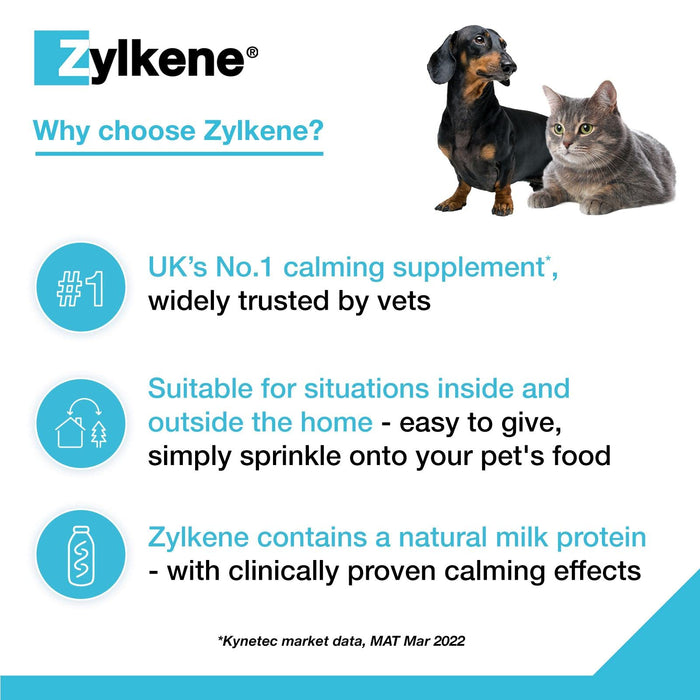 Vetoquinol Uni Zylkene kapsułki 75 mg dla kotów i małych psów - 20, przezroczyste, 20 sztuk (1 opakowanie)