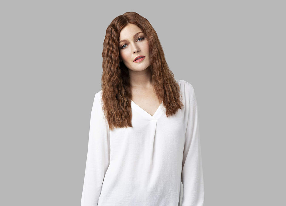 Remington falownica 4w1, inteligentna tech. OptiHeat utrwala fryzurę do 24h, 4 rodzaje fal, ceramiczna, regulacja do 210°C, szybkie nagrzewanie, zimne końcówki, moc 90W, kremowo-złota, PROluxe CI91AW