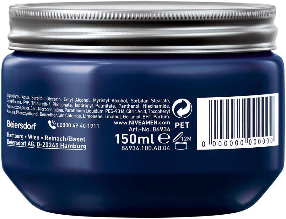NIVEA Men Żel do włosów, żel do stylizacji, 150 ml tygiel, krem do stylizacji, naturalny wygląd