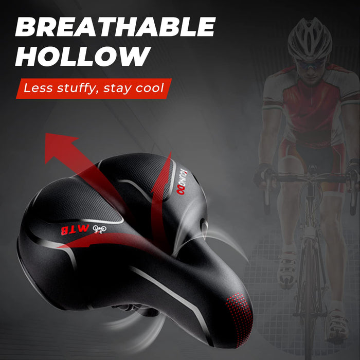 Youngdo siodełko rowerowe, wygodne miękkie szerokie siodełko żelowe do roweru szosowego, oddychające siodełko do roweru górskiego, roweru składanego, roweru szosowego, roweru spinningowego, rowerów treningowych