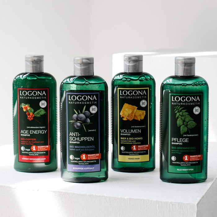 Logona Naturkosmetik Szampon Przeciwłupieżowy Organiczny Olejek Jałowca, 250 ml